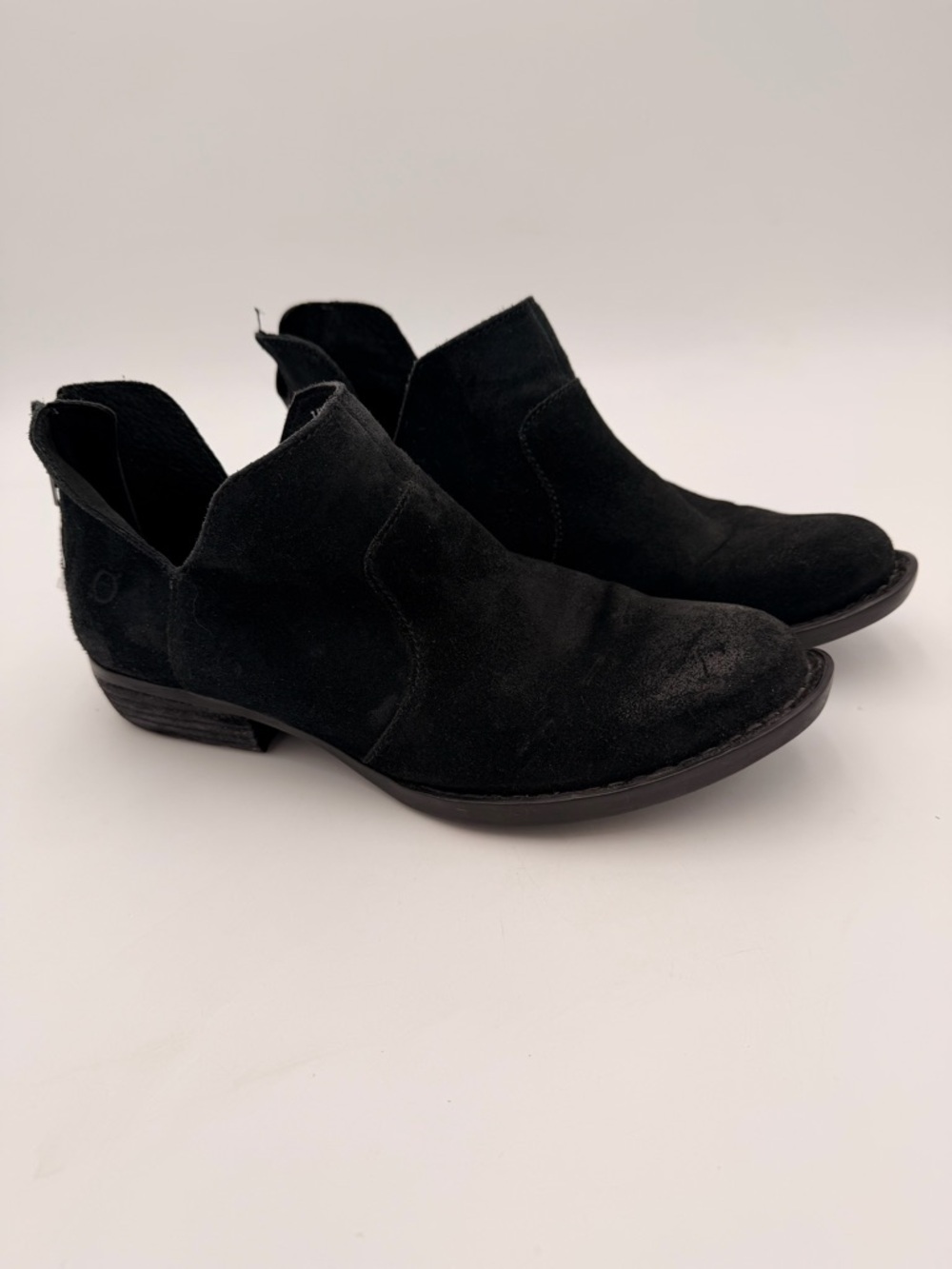 Born Black Suede Ankle Booties
